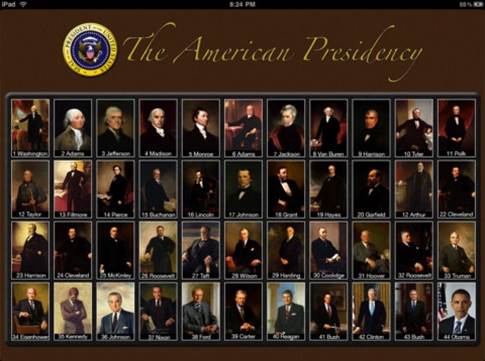 The presidents of the U.S